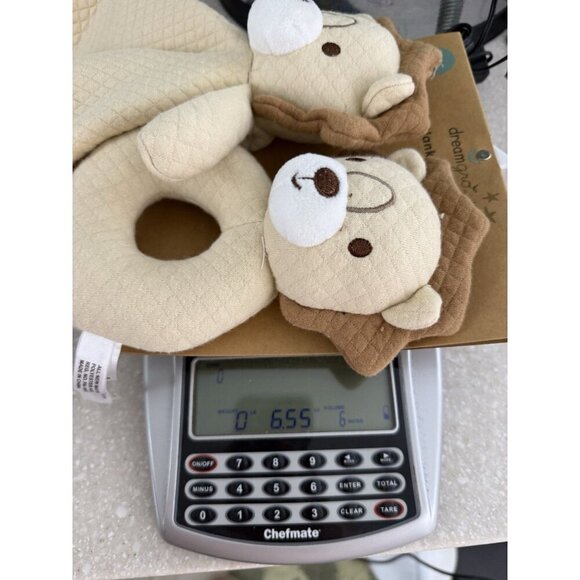 Dream Gro Tan Lion Security Blanket Baby Lovey Rattle Gift Set Unisex New - Picture 6 of 6
